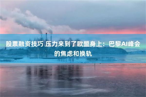 股票融资技巧 压力来到了欧盟身上：巴黎AI峰会的焦虑和换轨