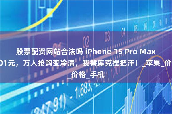 股票配资网站合法吗 iPhone 15 Pro Max狂降3701元，万人抢购变冷清，我替库克捏把汗！_苹果_价格_手机