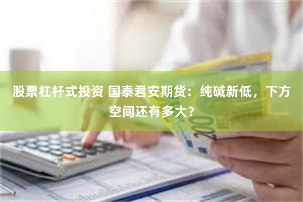 股票杠杆式投资 国泰君安期货：纯碱新低，下方空间还有多大？