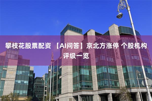 攀枝花股票配资 【AI问答】京北方涨停 个股机构评级一览